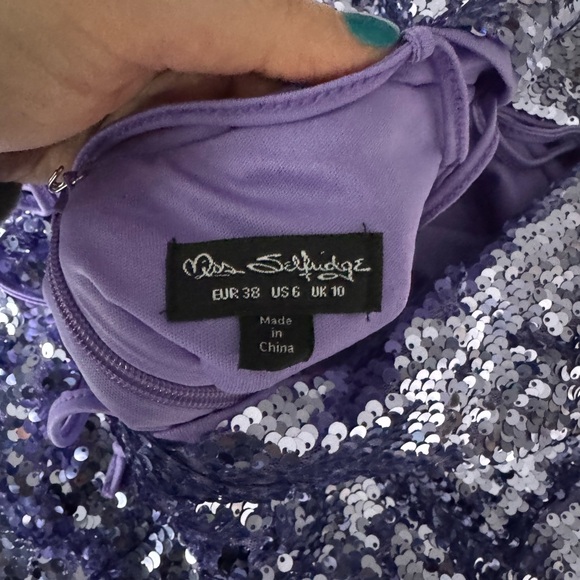 Purple sequin dress - Picture 3 of 3